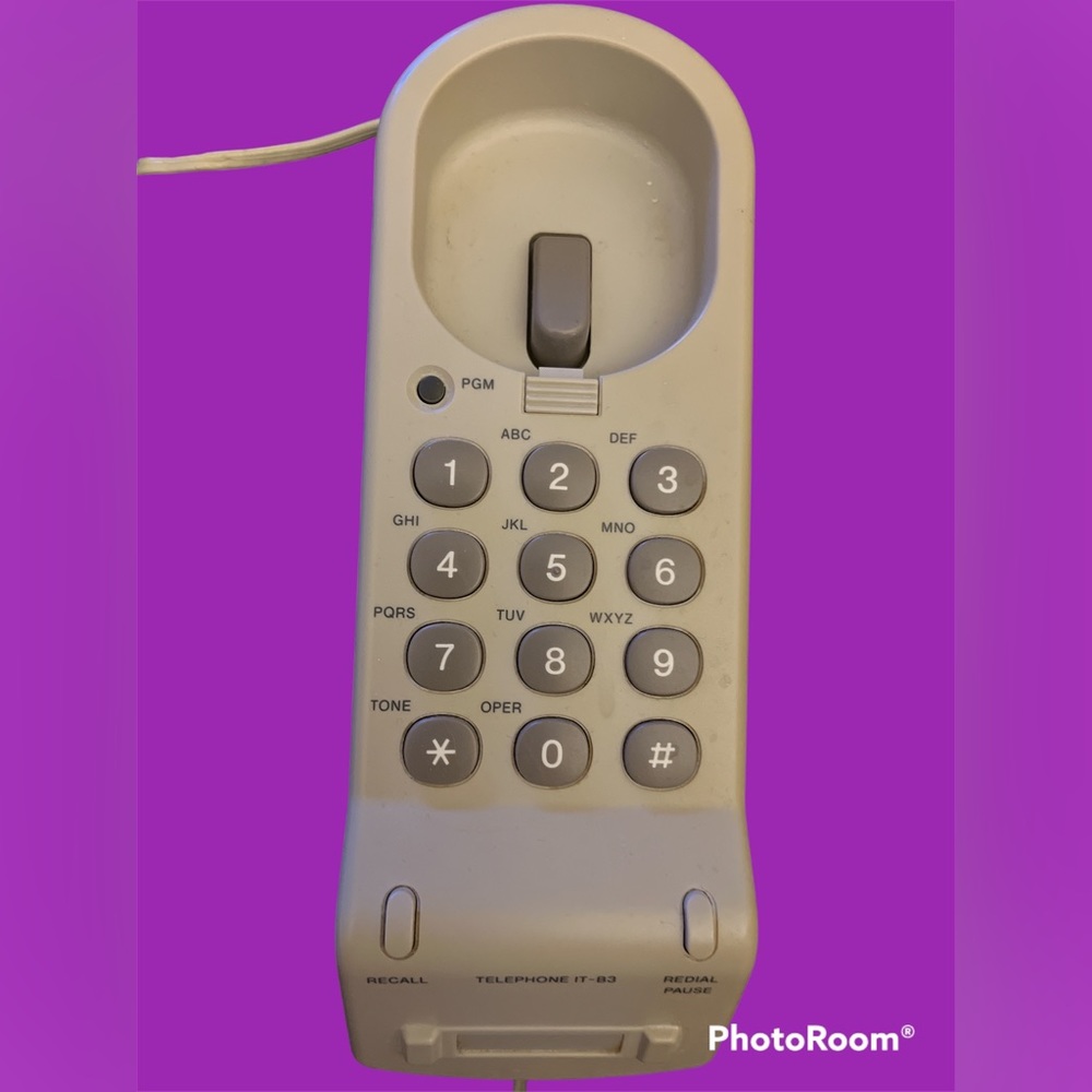 Vintage Sony wired phone! Works great! Model no. IT-B3, serial number 7687846 - Picture 7 of 7